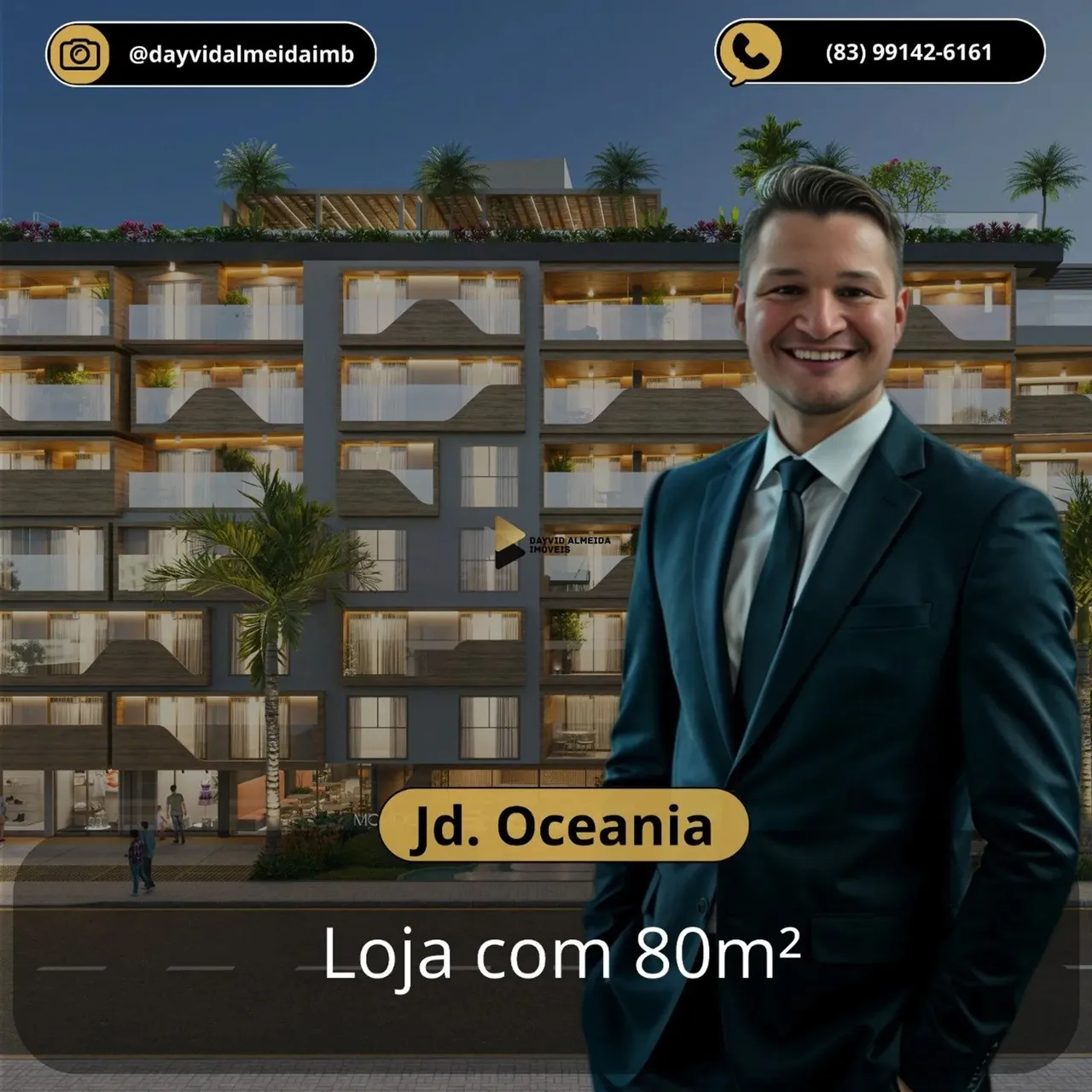Loja - 80,00 m² - Oceania em João Pessoa