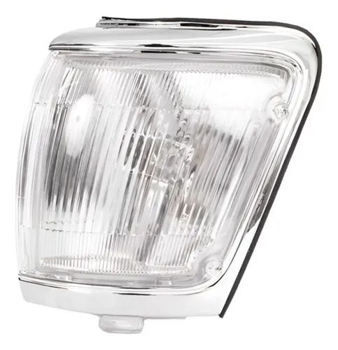 Par Lanterna Dianteira Hilux Sw4 92 A 96 Cristal Aro Cinza - Foto 3