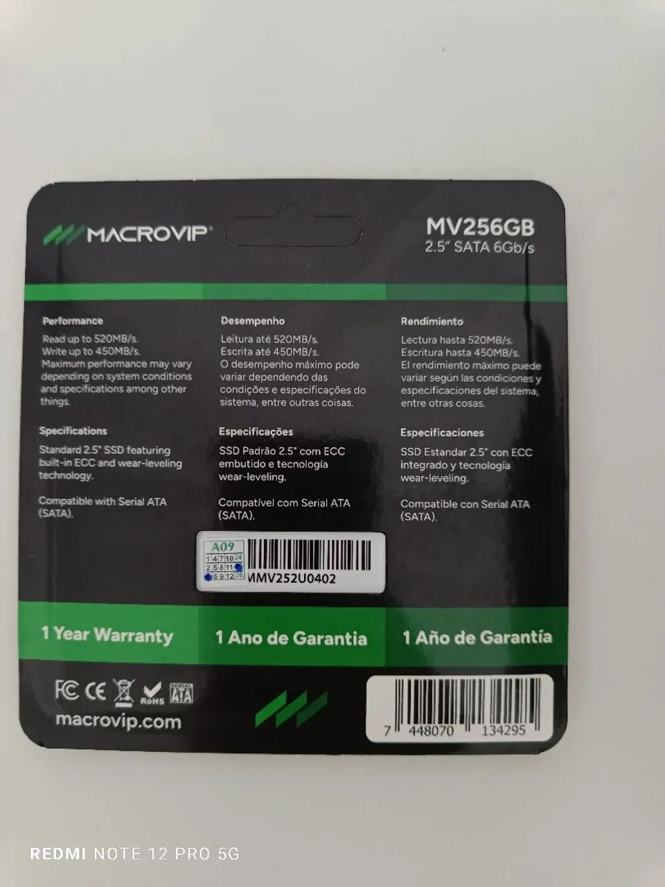 SSD 256GB - MV256GB - Macrovip / Windows 10 - Foto 2