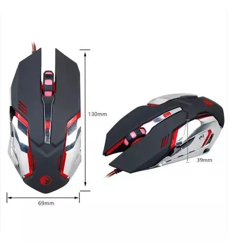 Kit Teclado e Mouse Gamer KNUP KP-2054 - Iluminação RGB - Foto 4