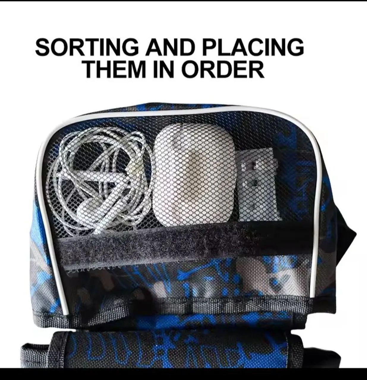 Bolsa de guidão para bicicleta com compartimento para celular - Foto 4