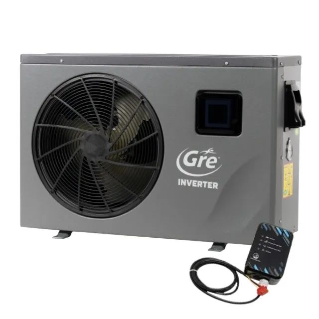  Bomba Trocador de Calor GRE 7 Inverter 23.884 BTUS Aquecimento Piscinas Até 40.000 Litros