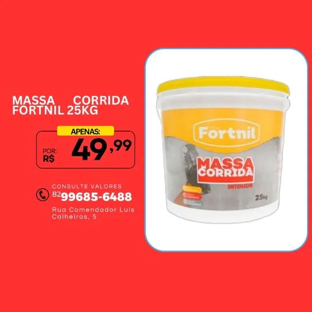 MASSA CORRIDA FORTNIL 25KG!!!!!!!!!