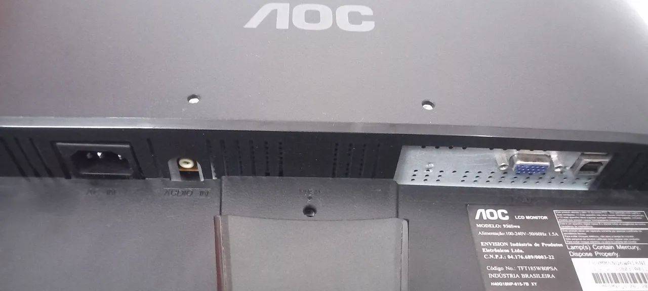Monitor AOC 22 polegadas, entrada VGA - Foto 4