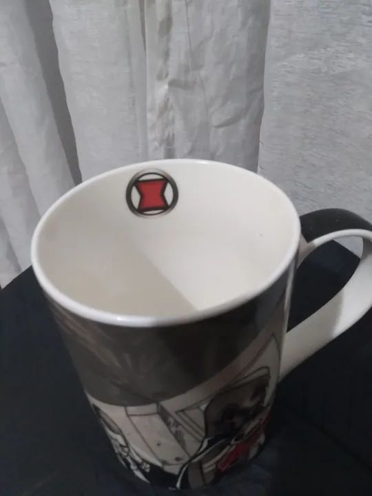 Caneca Marvel de cerâmica Viúva Negra (NOVA) - Foto 5