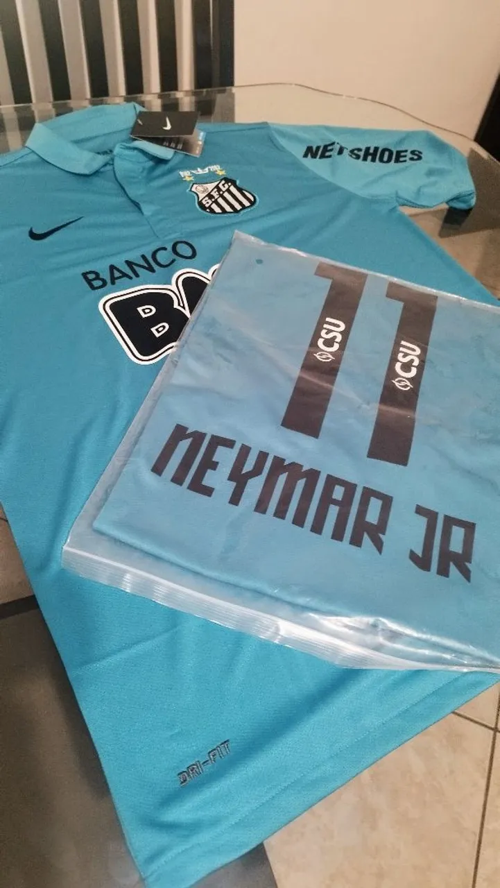 Camisa do Santos - Neymar Jr - Tamanho gg / 2gg
