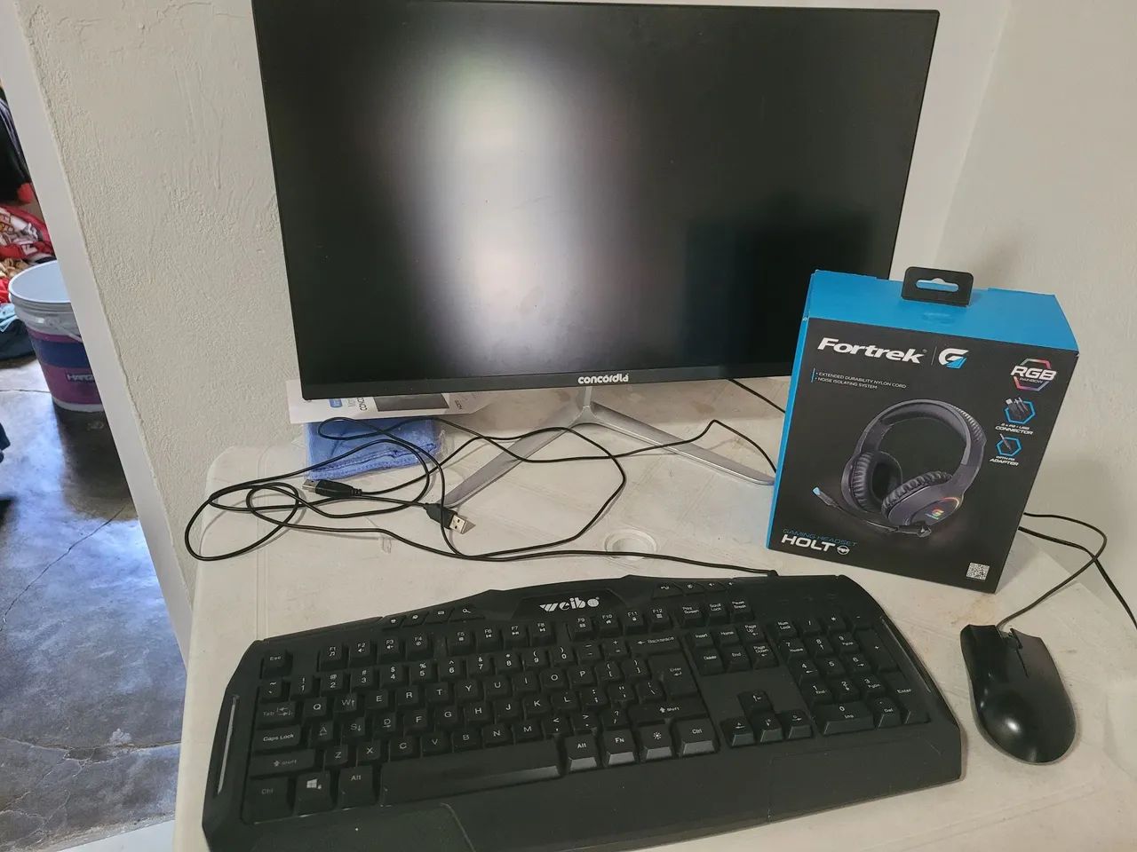 Munitor 165HZ 1ms Teclado Mause e Headset  - Foto 2