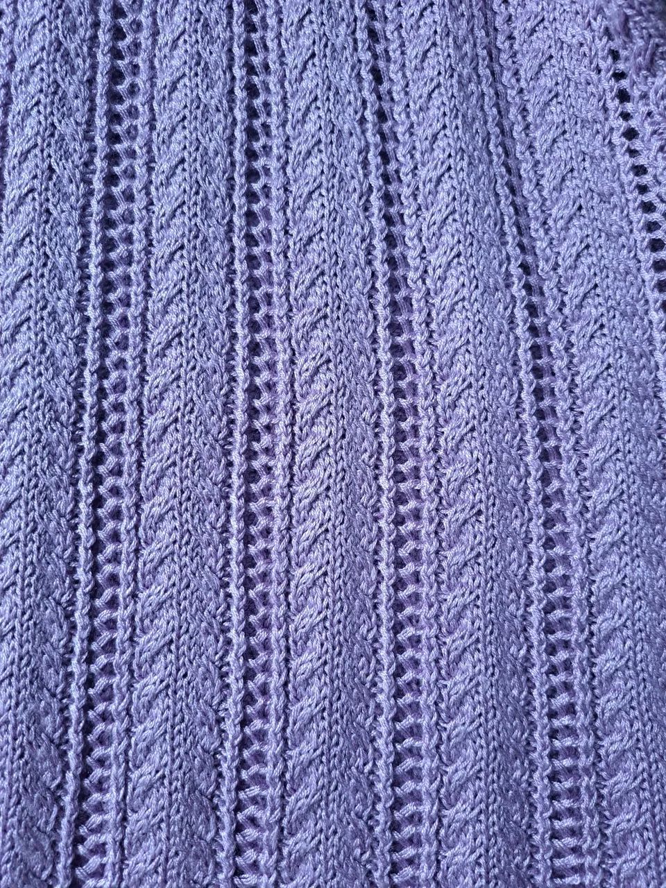 Blusa de tricô Lilás lavando de algodão  - Foto 2