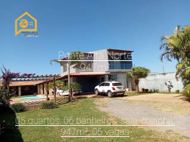 Excelente casa com lote de 947m² na Ponte Alta Norte