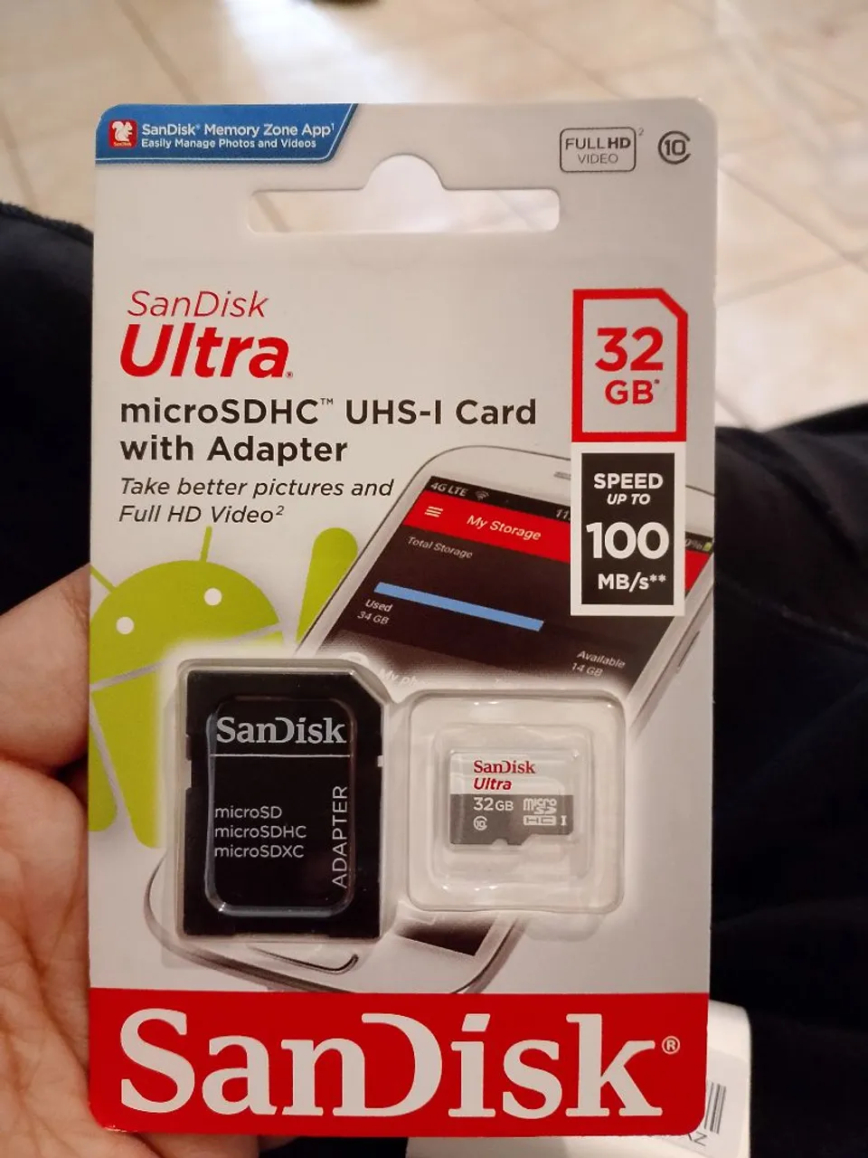 Cartão de Memória SanDisk Ultra 32GB com Adaptador