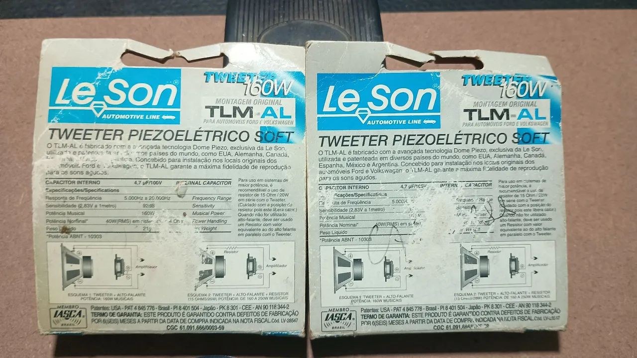 Par de tweeters leson antigos - Foto 3