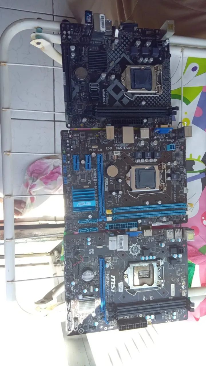 5 PLACAS MÃE ASUS/MSI/ASROC 