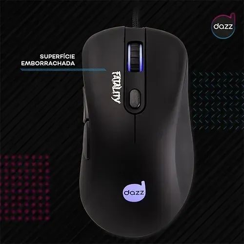 Mouse Dazz Gamer Fatality 3500 DPI USB 2.0 Sensor Avago 3050 - Foto 2