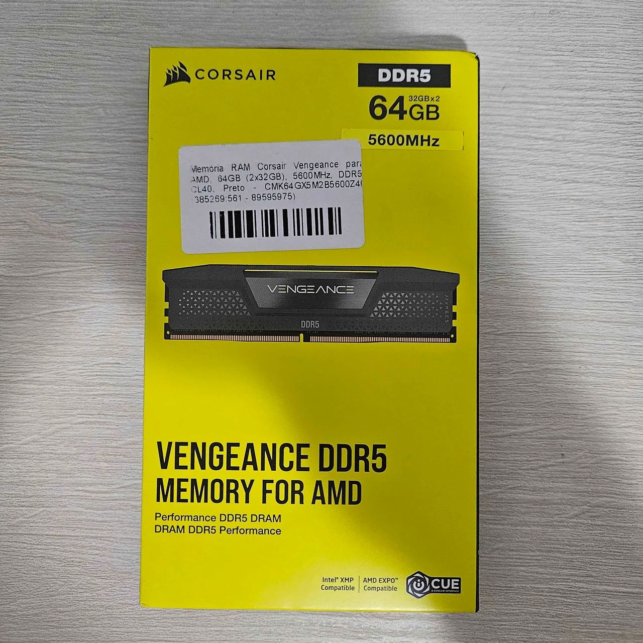 (NOVO) Memória RAM Corsair Vengeance, 64GB (2x32GB), 5600MHz, DDR5, CL40, Preto - Foto 4