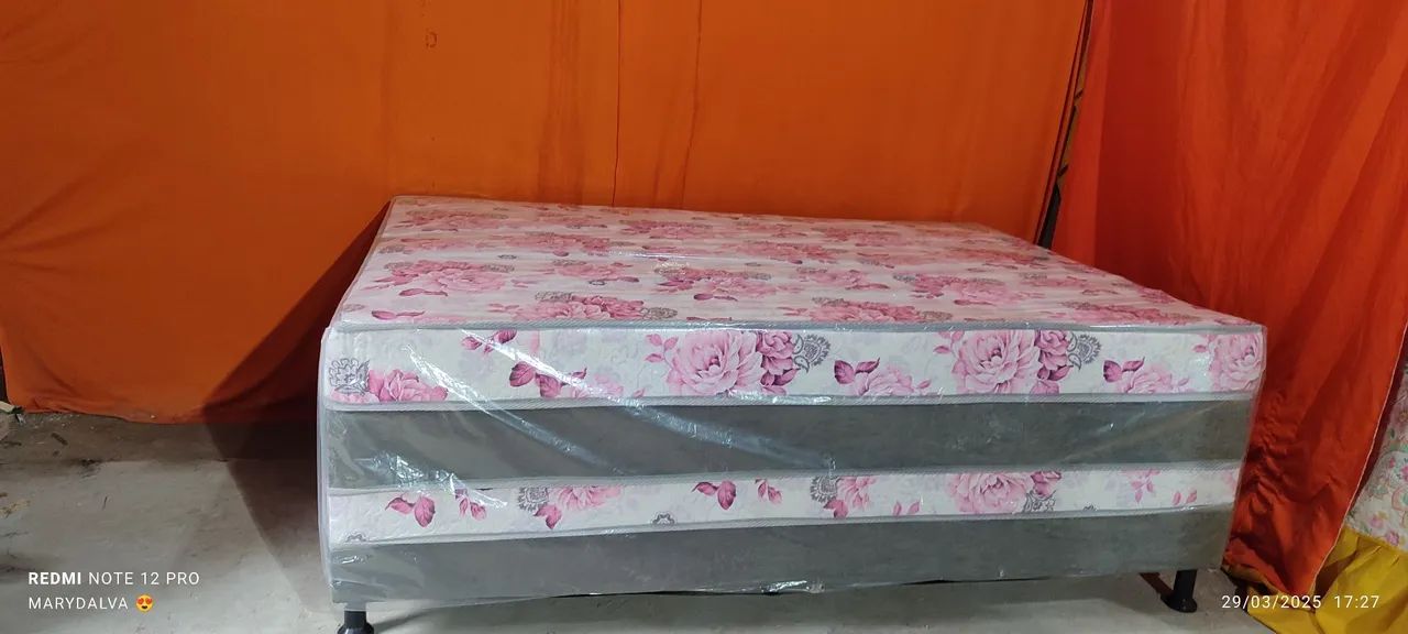 Cama Box Casal mola ensacada - Floral - Foto 2