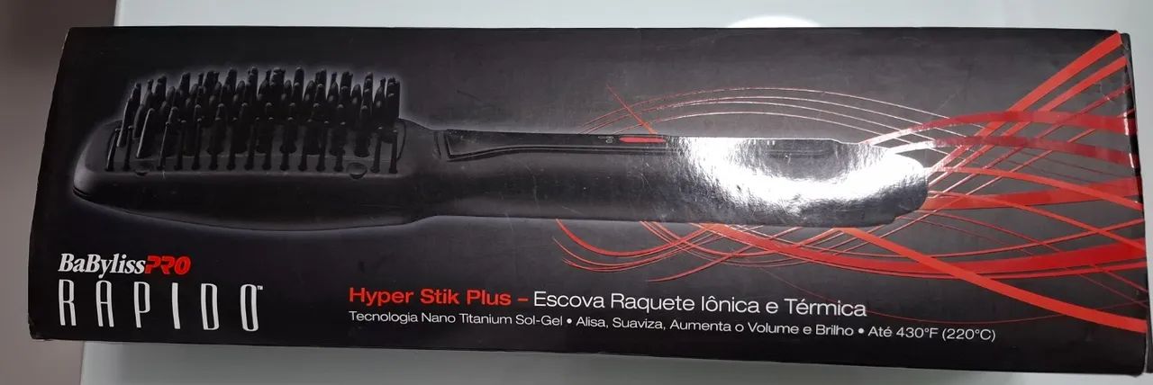escova raquete iônica e termica babyliss pro - Foto 3