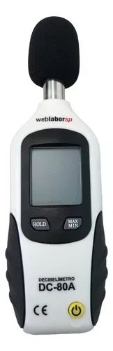 Decibelímetro digital DC-80A portátil da Webmeter sem bateria