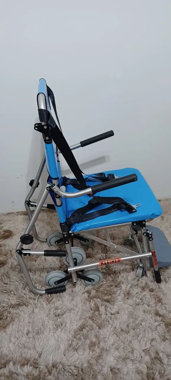 Cadeira para pacientes impossibilitados de descer escada. Modelo resgate. Manual 130kg - Foto 6