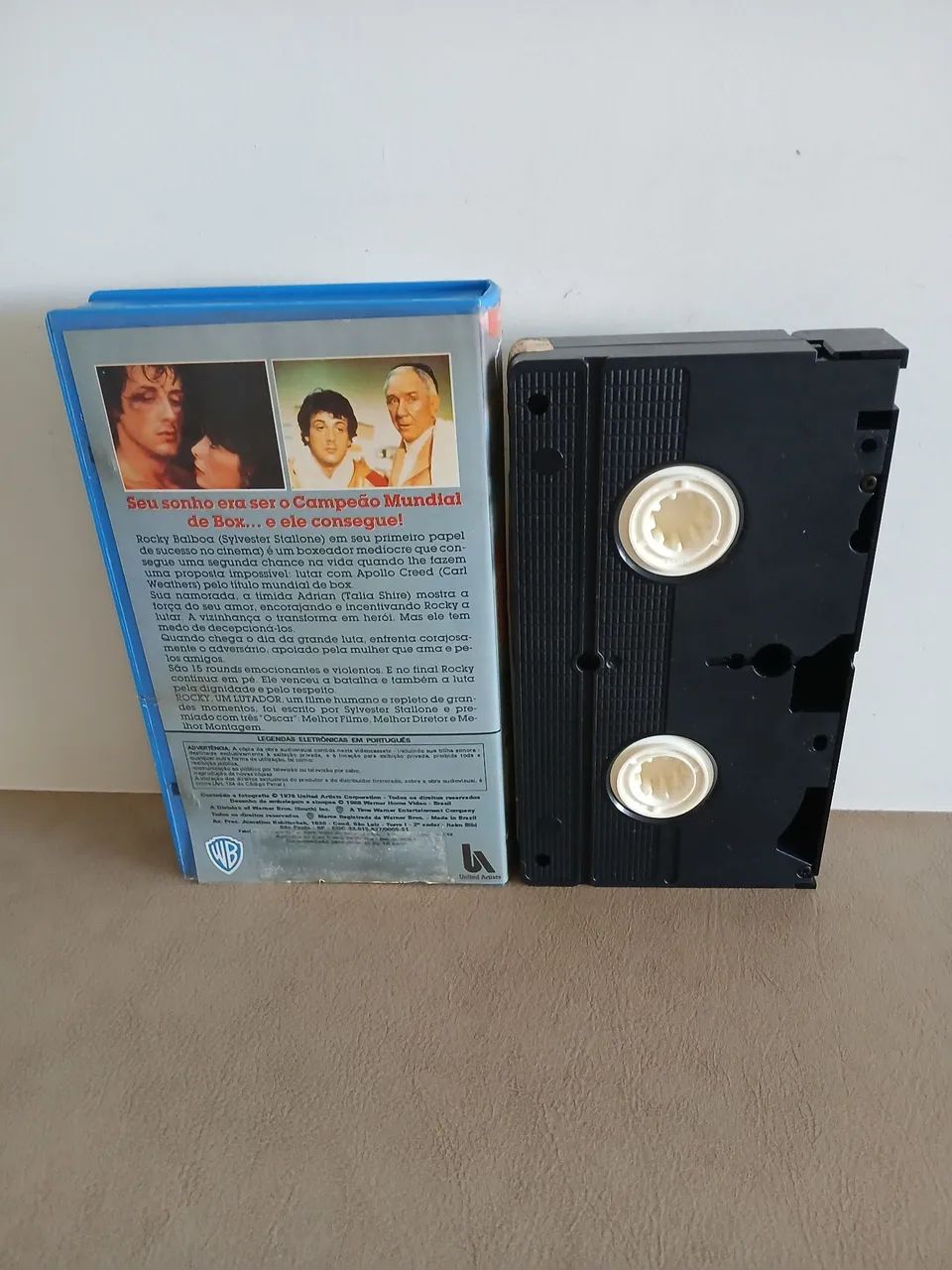 VHS Rocky Um Lutador - 1a Tiragem - Stallone - Raríssima - DVD
