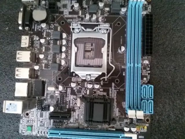 placa mãe h61 de3 geração Blue case (com defeito)   - Foto 3