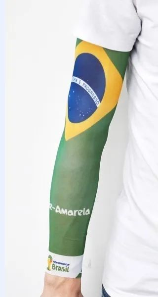 Par Manguito Protetor Braço Ciclista Motoboy - Copa do mundo EUA, México e Canadá 2026 - Foto 3