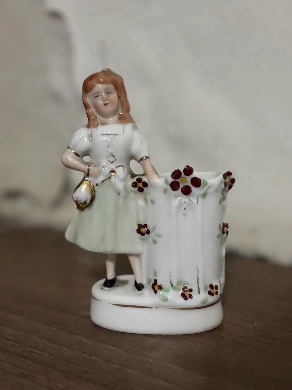 Paliteiro antigo porcelana 