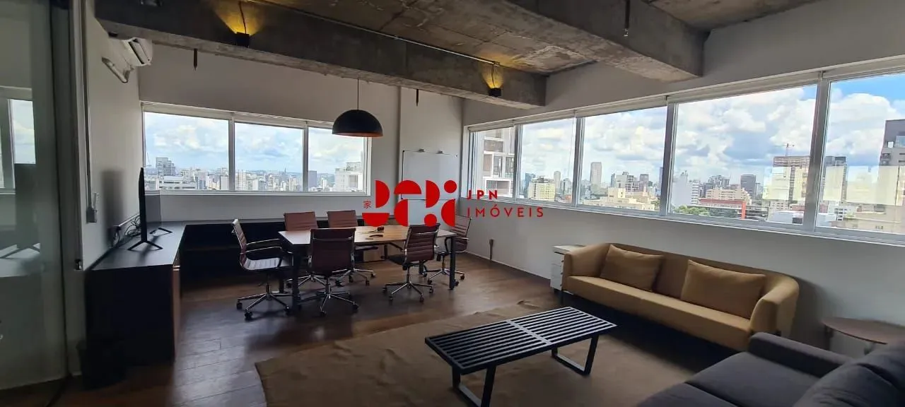 Sala comercial em Pinheiros - 120m², mobiliada, 02 banheiros, 04 vagas