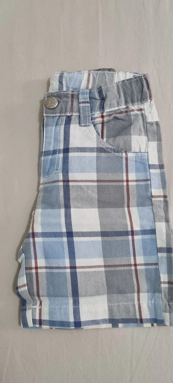 Shorts Xadrez Infantil - Conforto e Estilo!