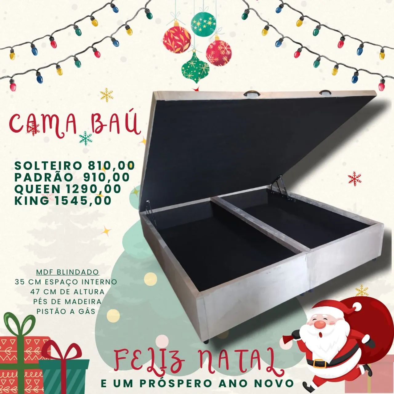 Promoção de cama baú toda em MDF! - Foto 3