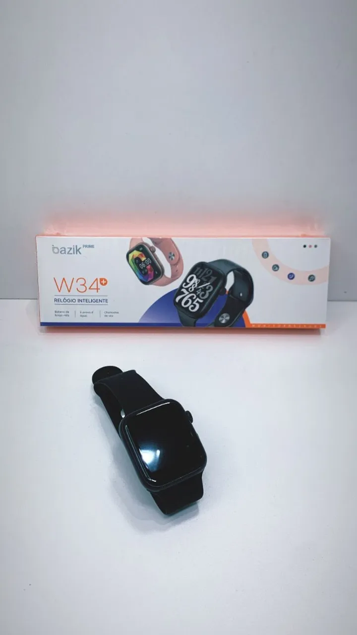 Relógio Smart Watch, modelos e cores variadas.