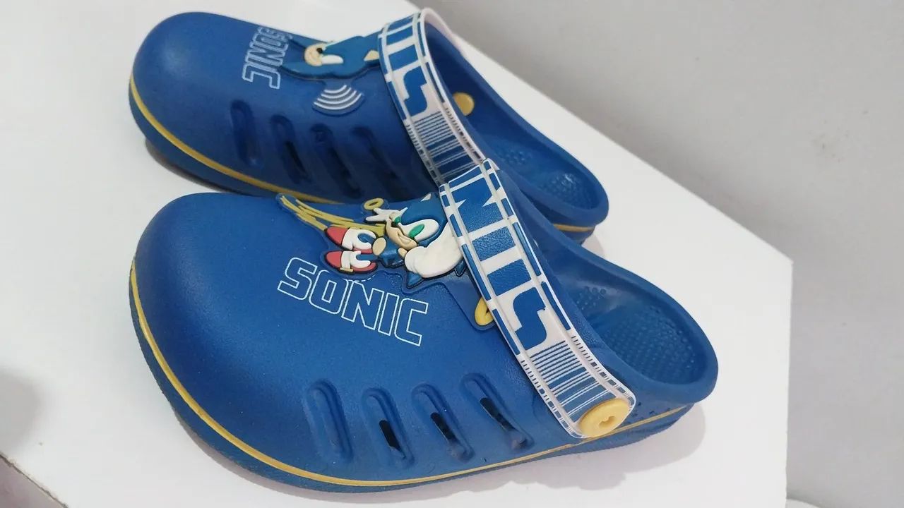 Sandália Babuche Sonic Infantil 