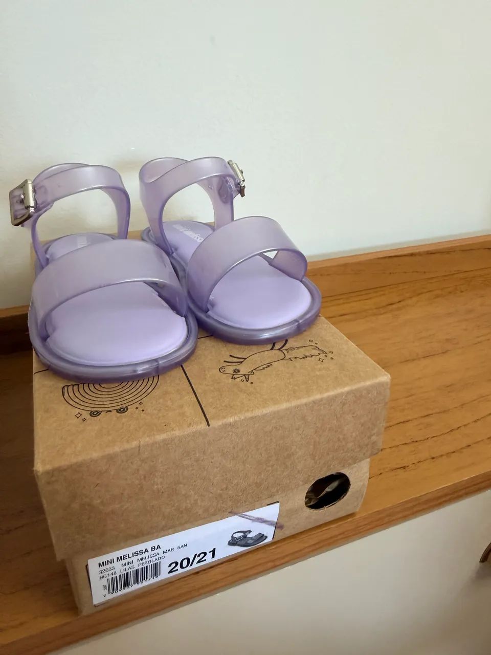 Mini Melissa lilás perolado 
