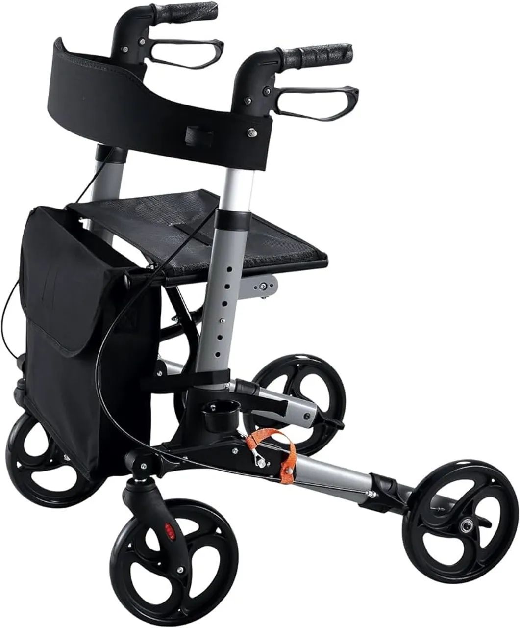 Andador 4 Rodas Dobrável Com Freio E Cesta Premium Hidrolight - Foto 2