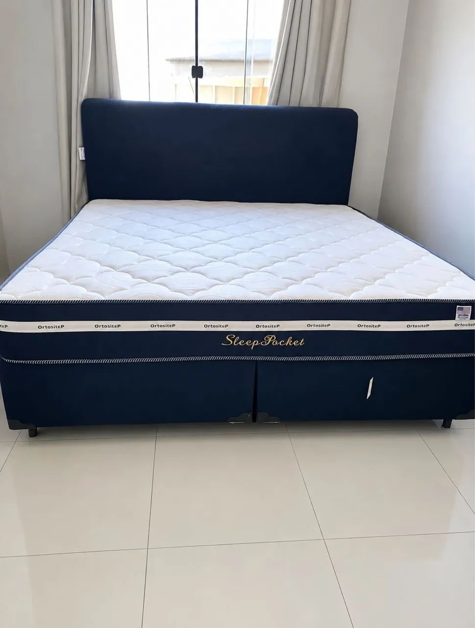 Cama box molas ensacadas super king novas embaladas