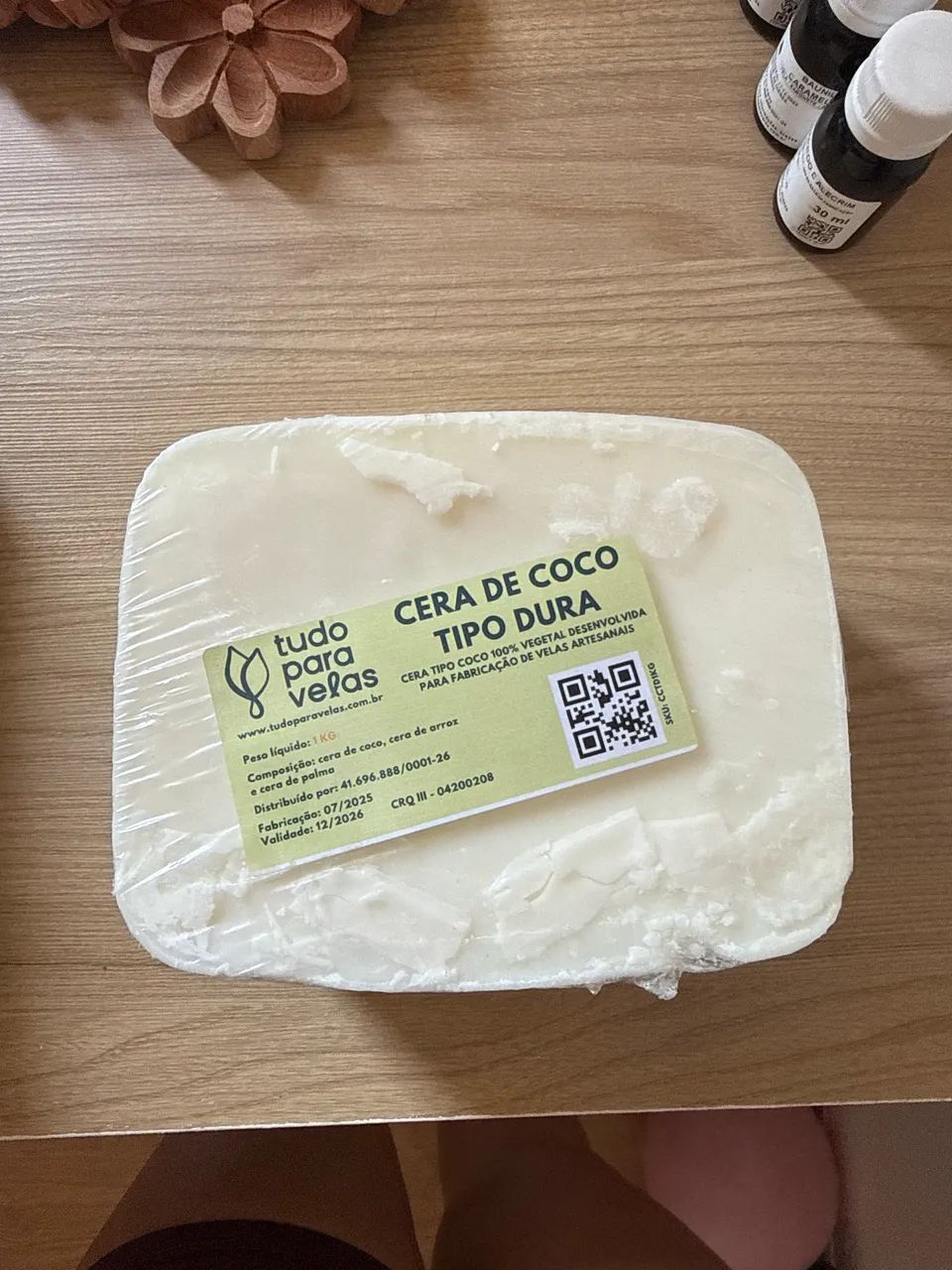 CERA DE COCO(TIPO DURA) 1KG NOVA - Foto 5