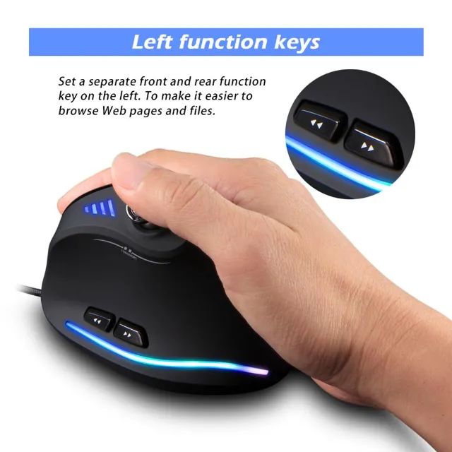 Mouse Com Joystick Integrado - Curitiba Centro Pronta Entrega - Foto 3