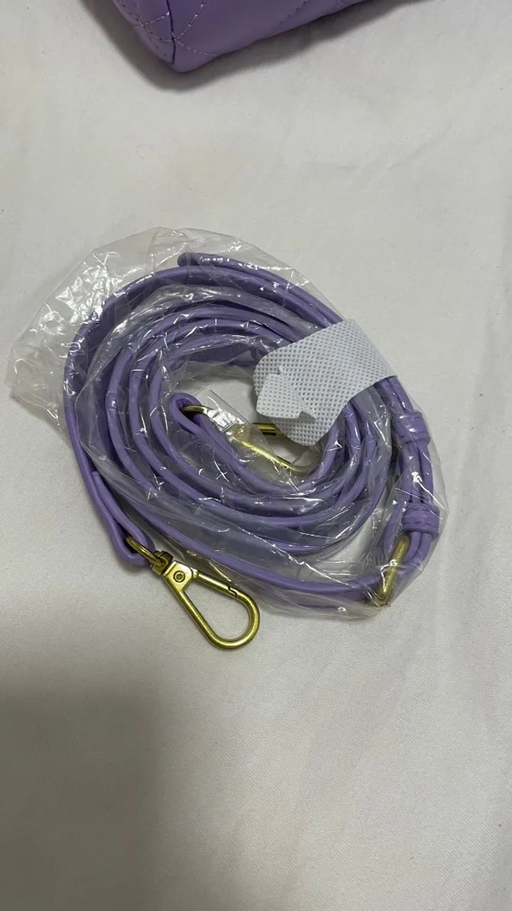 bolsa lavanda matelassê  - Foto 5