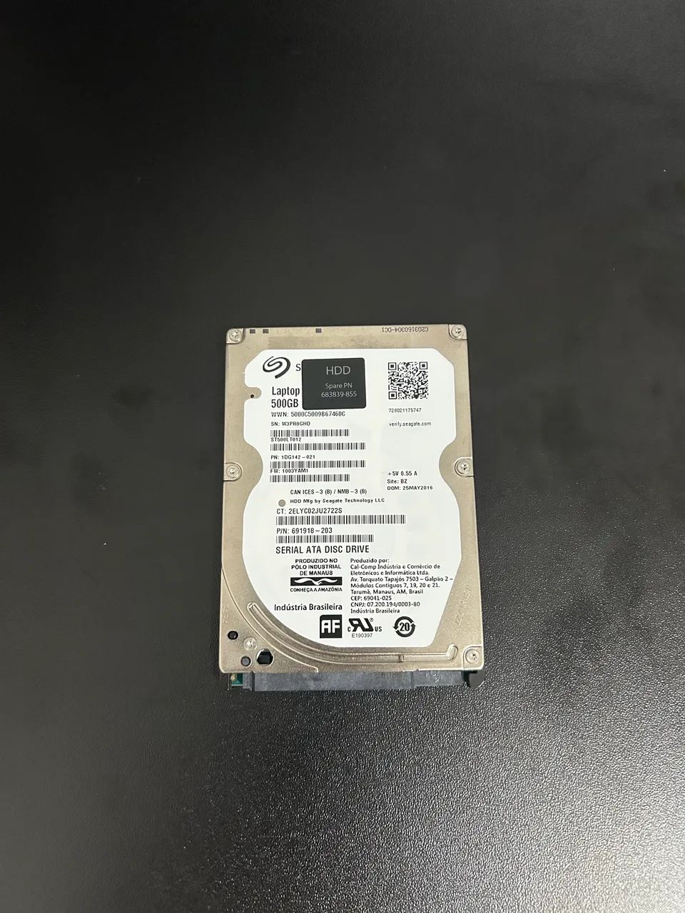 HD Seagate 500GB para Notebook - SATA 2,5?
