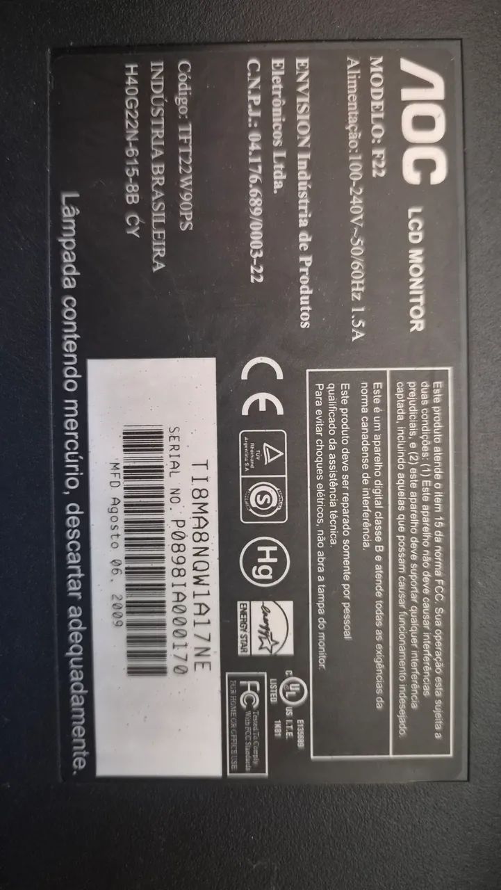 Monitor AOC F22 21.5" - Foto 4