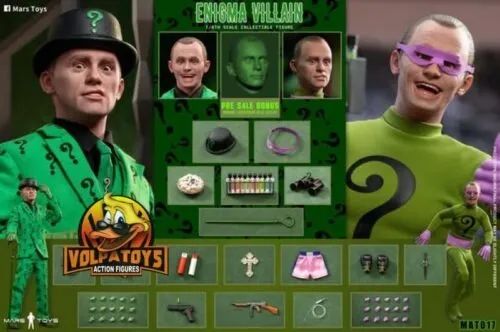 Charada Frank Gorshin Enigma Villain - Mars Toys Mars Set com 2 MAT017 - Foto 3