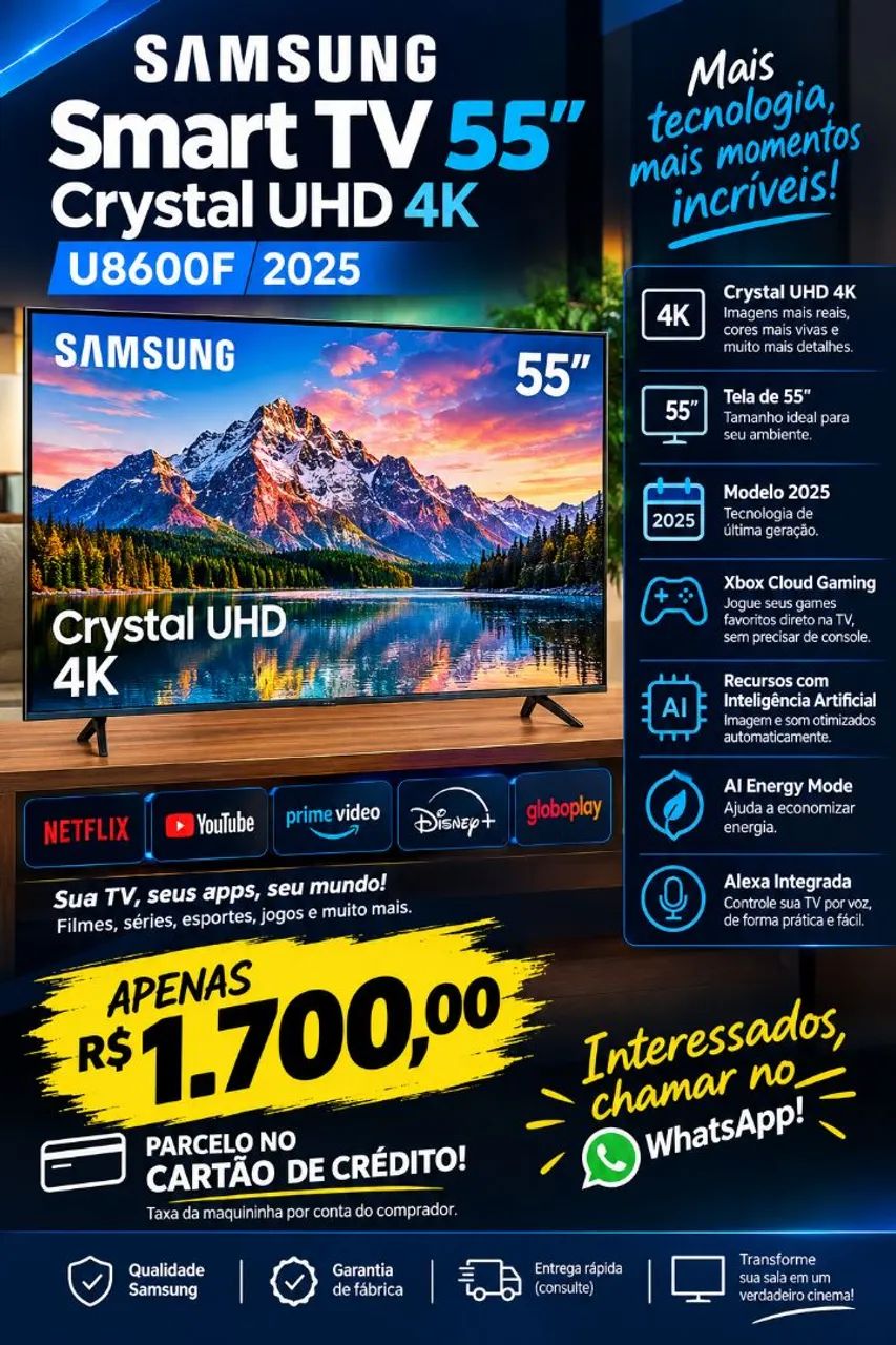 Samsung Smart Tv 55 polegadas