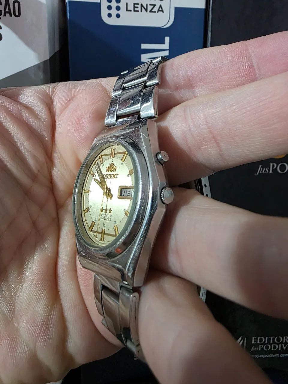 Orient 3 Estrelas Automático Vintage - 21 Jewels Original - Foto 4