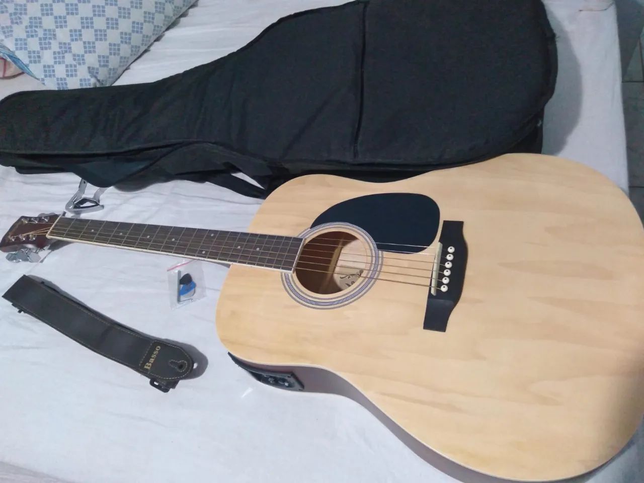 Violão elétrico completo 