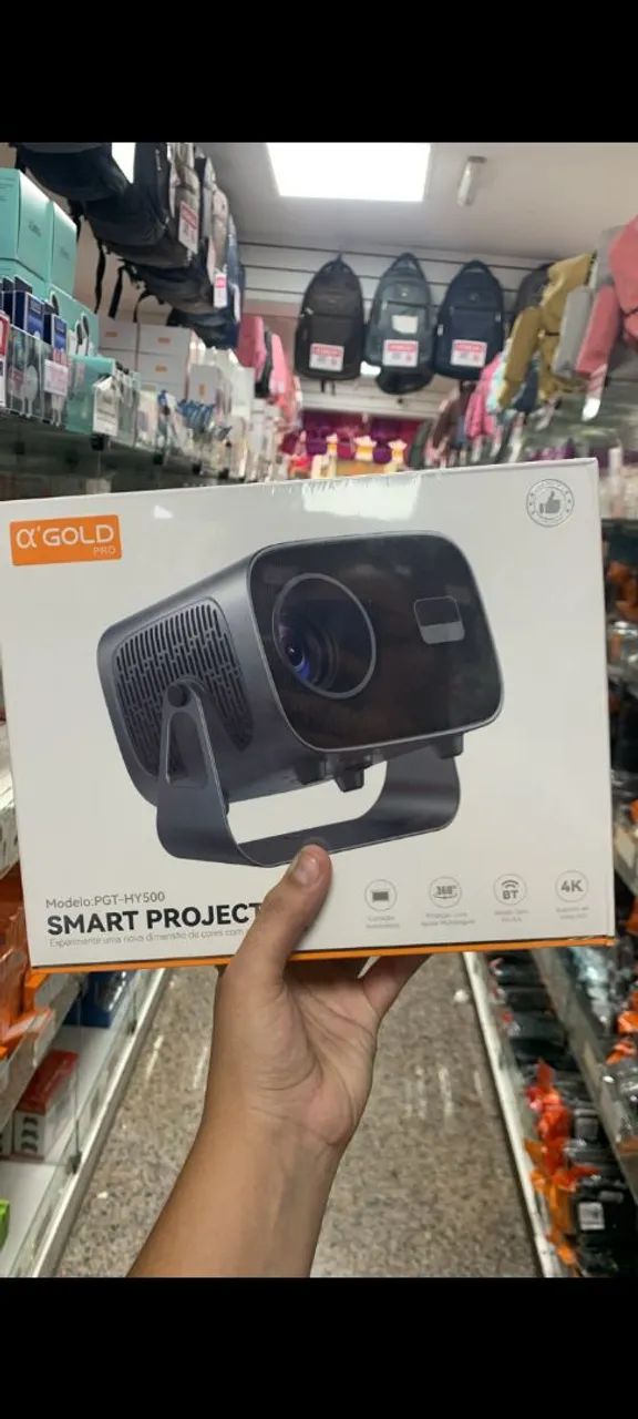 Projetor Smart 4K com Bluetooth 360° - ?GOLD PRO - Foto 4