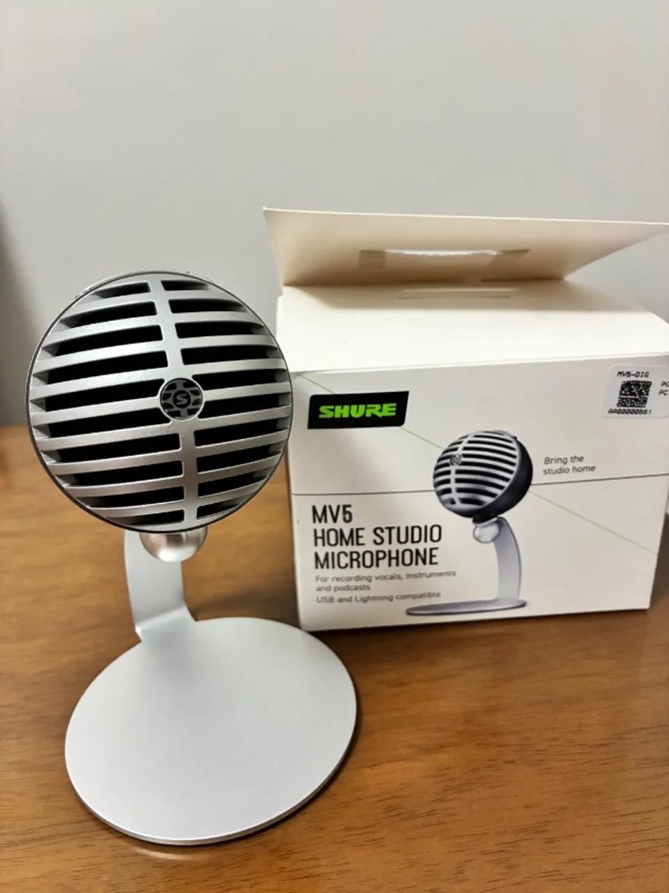 Microfone Shure Mv5 Home Studio 
