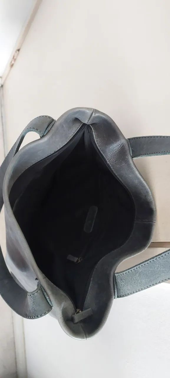 Bolsa couro tiracolo Via Mia - Foto 4