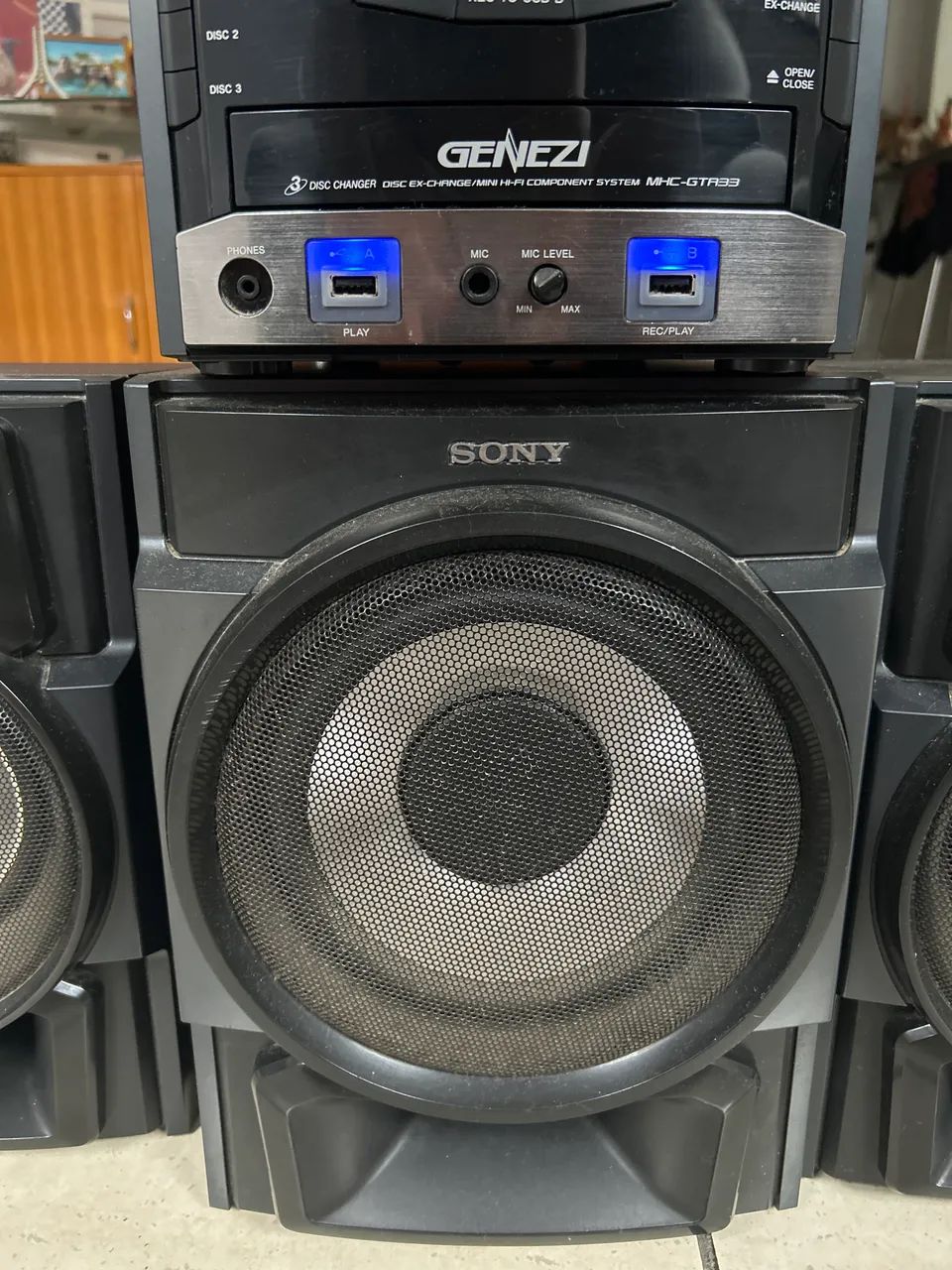 Mini system Sony completo - avaria - Foto 3