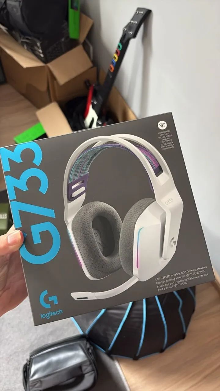 Headset Gamer Logitech G733 Lightspeed - Branco