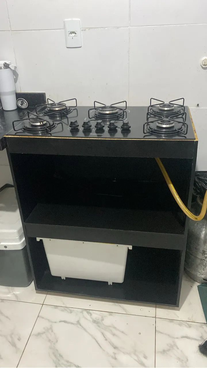 Cooktop 5 bocas + balcão 