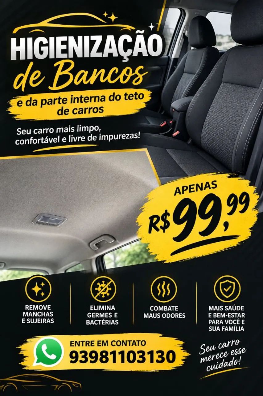 Bancos e Tetos internos de carros